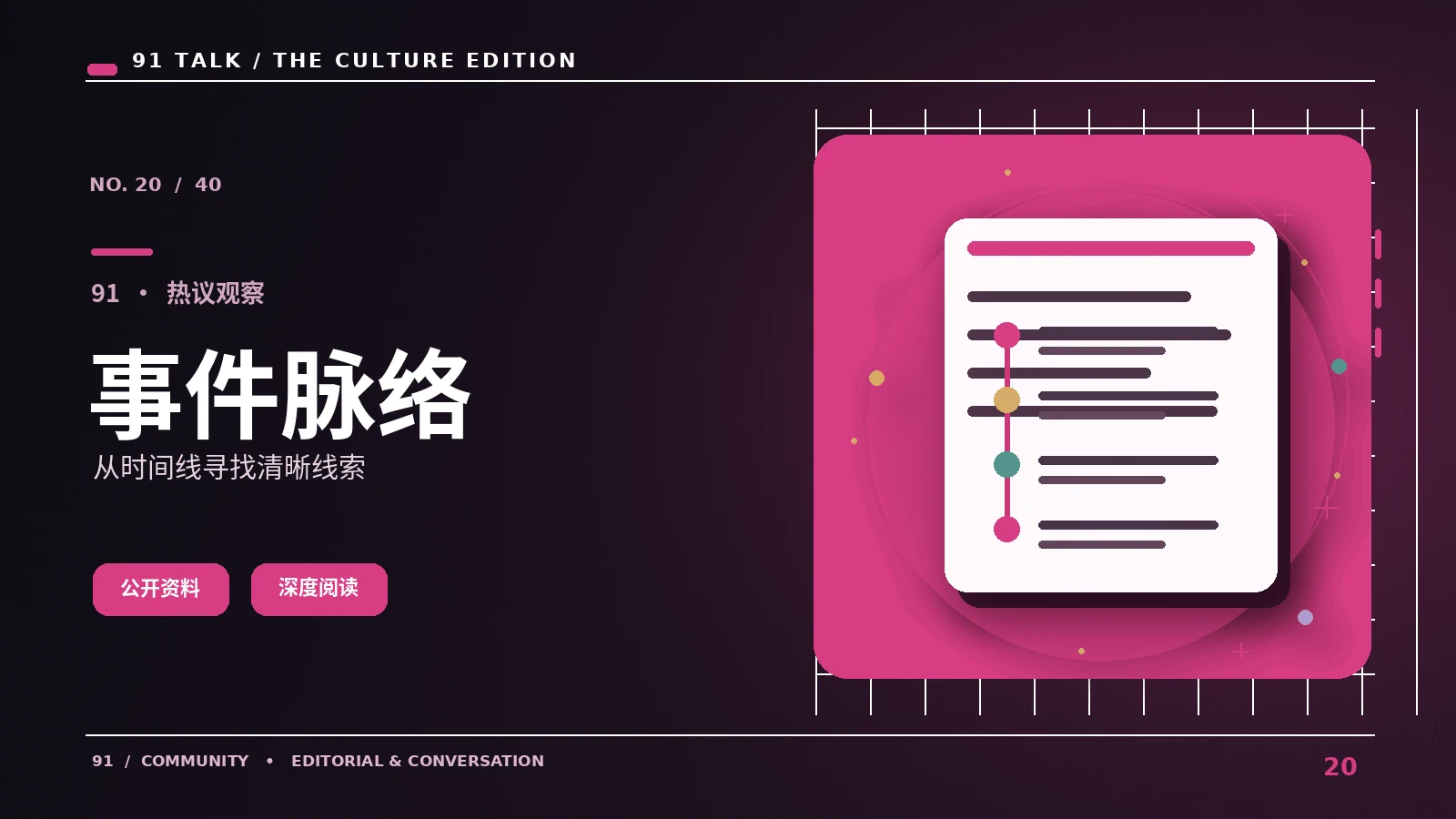 事件线索